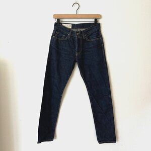 Imogene + Willie Barton Raw Indigo Selvedge Straight Slim Jeans Women's Size 27